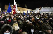 Manifestaciones en Polonia para pedir el veto a una ley que limita los medios
