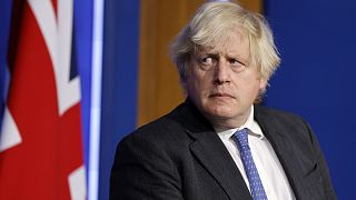 A brit miniszterelnök egy, a koronavírusról szóló sajtótájékoztatón Downing Street-i hivatalában