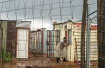 A woman living in the Vlakfontein informal settlement outside Johannesburg, South Africa