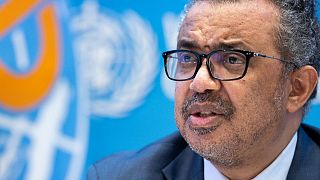 Tedros Adhanom Ghebreyesus, Director General of the World Health Organization (WHO) during a new press conference in Geneva, Switzerland, Dec. 20, 2021. 