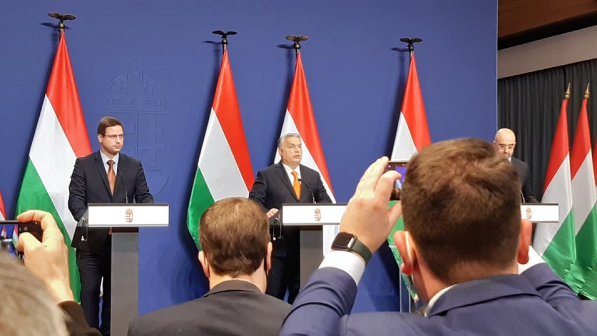 Orbán Viktor miniszterelnök az évzáró kormányinfón