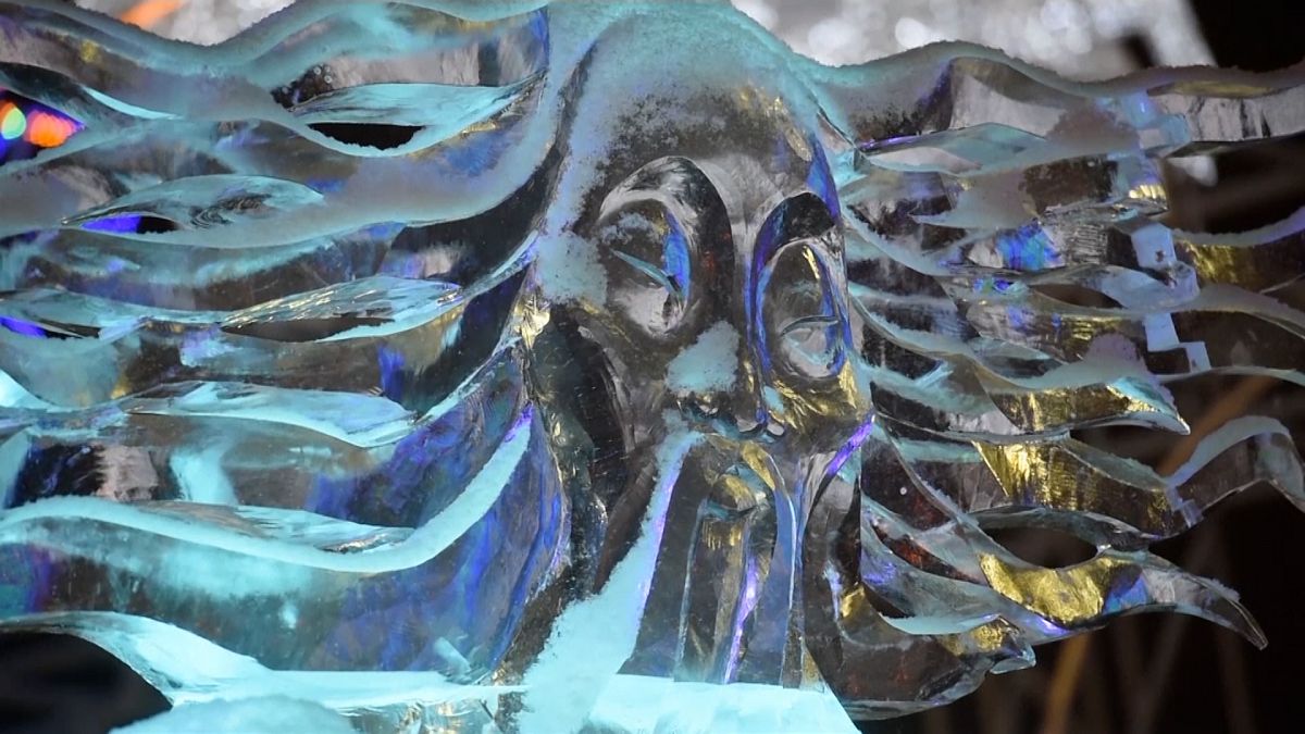 Ice sculpture festival transforms Russian city into a winter wonderland ...