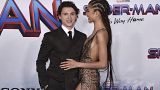 Tom Holland and Zendaya on the red carpet for "Spider-man: No Way Home"