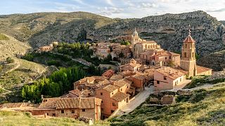 The medieval town of Albarracin in the province of Teruel in Aragon, Spain.