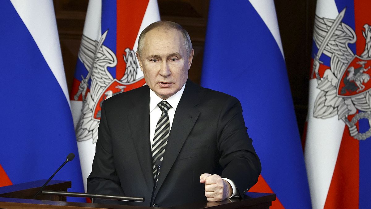 Владимир Путин на расширенной коллегии Минобороны в Москве, 21 декабря 2021 года 
