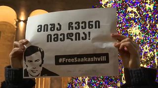 Γεωργία: Διαδήλωση υπέρ Σαακασβίλι στην Τιφλίδα