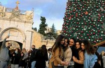 مدينة الناصرة ذات الأغلبية العربية في إسرائيل. 