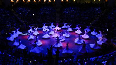 The Whirling Dervishes perform their ceremony every year to thousands of onlookers The Whirling Dervishes perform their ceremony every year to thousands of onlookers
