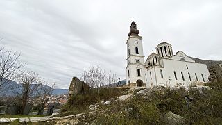 Orthodox cathedral of Holy Trinity in Mostar, December 2021