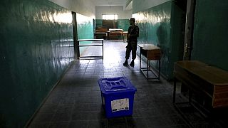 Archív fotón a 2019-es afganisztáni választások egyik szavazóhelyisége