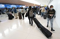 Ταξιδιώτες στο διεθνές αεροδρόμιο του Ντένβερ