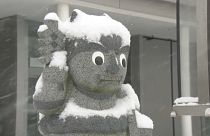 Kaltfront über Japan: Sturm und viel Schnee