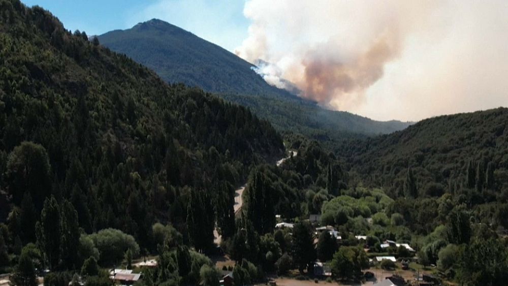 Continúan los incendios forestales en la Patagonia Argentina