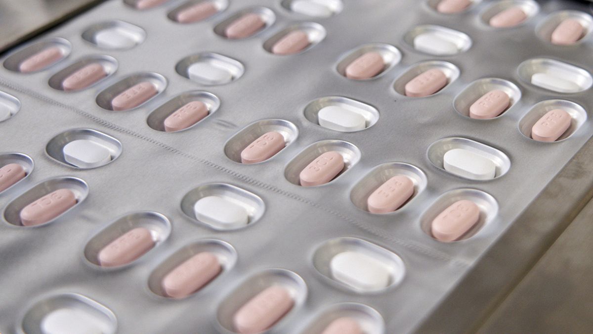Pfizer's COVID-19 Paxlovid pills shown here in October 2021.