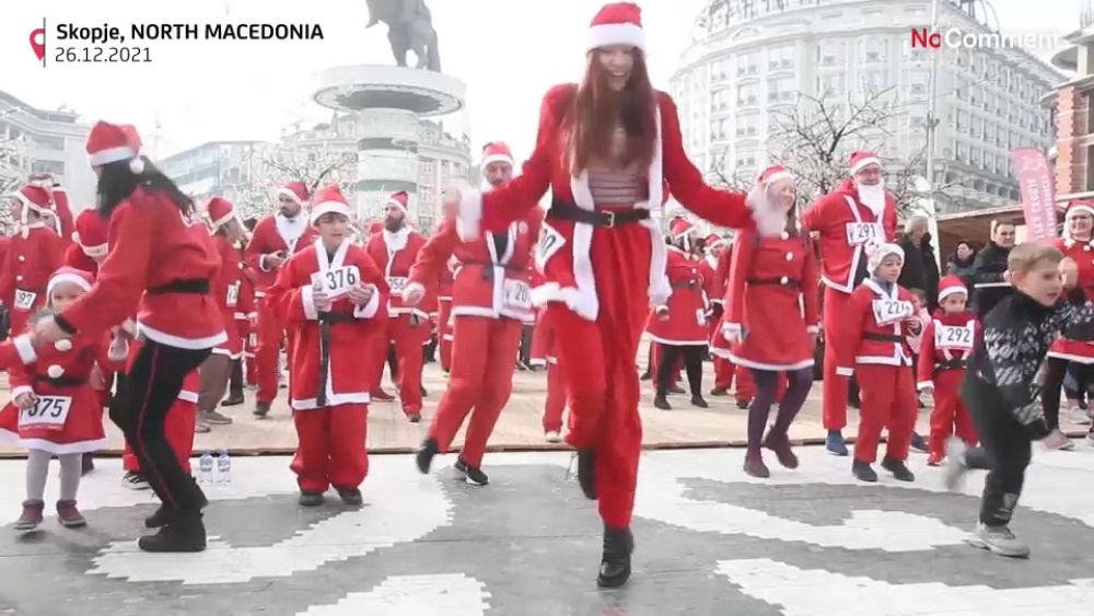 Christmas race in North Macedonia