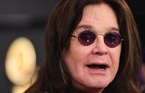 British singer-songwriter Ozzy Osbourne arrives for the 62nd Annual Grammy Awards on January 26, 2020, in Los Angeles.