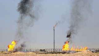 عکس تزئینی از میدان نفتی زبیر در جنوب عراق