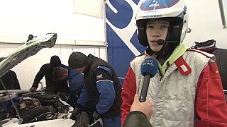 One of the over-18s able to enjoy a race aboard one of the association's racing cars. 