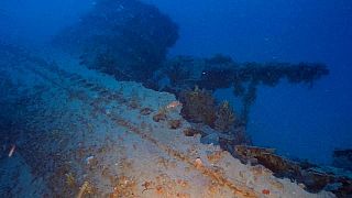 Jantina denizaltısının enkazından bir görüntü 
