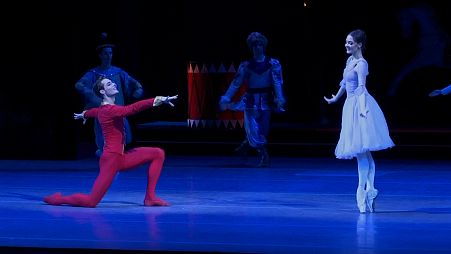 A scene from The Nutcracker ballet (Moscow, Bolshoi Theatre Deecember 2021)