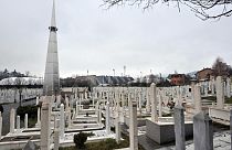 Saraybosna yakınlarında bir mezarlık