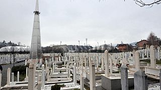 Saraybosna yakınlarında bir mezarlık