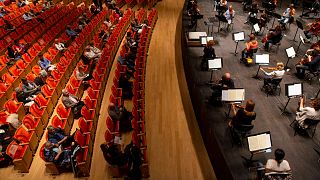 Archives : Répétition de l'Orchestre symphonique d'Anvers dans la salle Reine Elisabeth - Belgique, le 01/07/2020