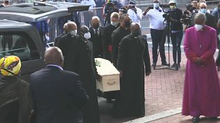 Le cercueil de Desmond Tutu exposé à la cathédrale Saint-Georges du Cap