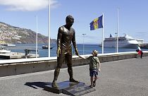 Ronaldo'nun Madeira Adası'ndaki heykeli (arşiv)