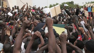متظاهرون في باماكو ، مالي