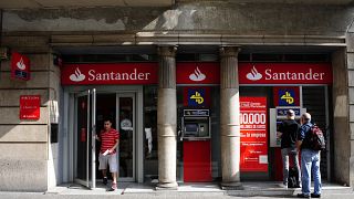 فرع بنك سانتاندير في برشلونة - إسبانيا.