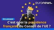 Malgré les apparences Emmanuel Macron n'est pas le président de l'Europe. Du 1er janvier au 30 juin 2022, la France est présidente du Conseil de l'Union européenne.