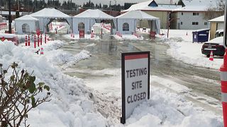 Snow, ice close COVID test sites in Seattle-area