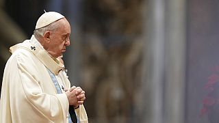 Papa Francesco durante la Messa della Solennità di Maria Santissima Madre di Dio 