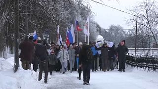 Champagne et jogging dans la neige : la recette du premier janvier à Iaroslavl en Russie
