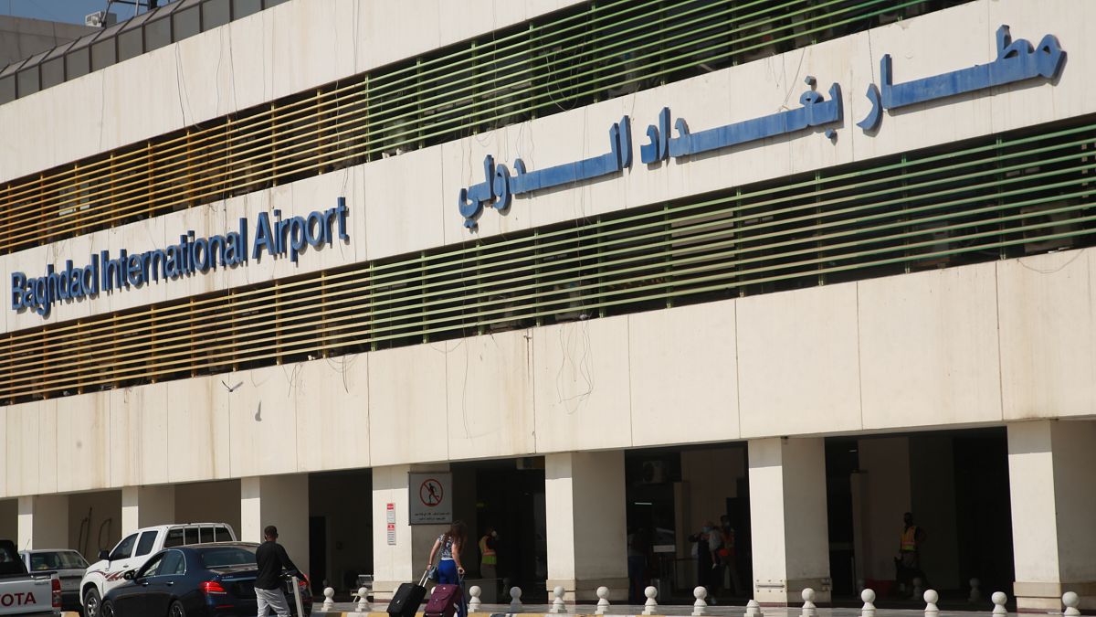 مطار بغداد في العراق.