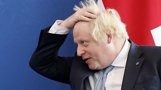 In this July 29, 2021, file photo, Britain's Prime Minister Boris Johnson attends a London-based summit.
