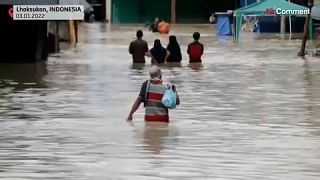 Floods in Indonesia, 3rd January 2022.