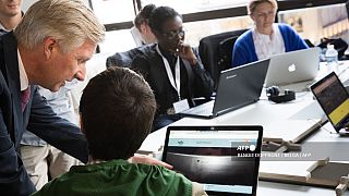 Belçika Kralı Philippe'in yeni teknolojiler eğitim merkezi ziyareti (Arşiv) 