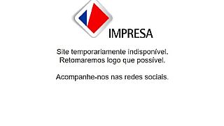 Сообщение на веб-странице концерна Impresa: "Сайт временно недоступен"