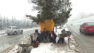 Heftiger Schneefälle in Kabul