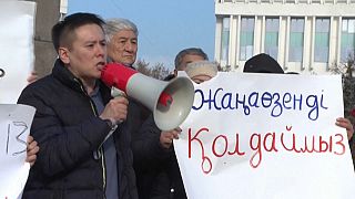 Proteste contro il caro-gas in Kazakistan.