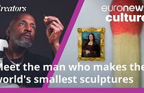Dr. Willard Wigan MBE creates the smallest handmade sculptures in the world