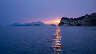 The Italian Islands of Procida and Ischia in the Bay of Naples.