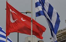 Yunanistan Türkiye bayrakları