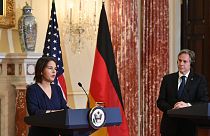 Die deutsche Außenministerin Annalena Baerbock und ihr amerikanischer Amtskollege Antony Blinken, 05.01.2021