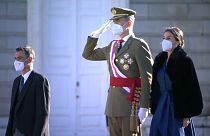 Los reyes de España presiden la ceremonia de la Pascua Militar