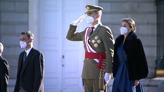 Los reyes de España presiden la ceremonia de la Pascua Militar