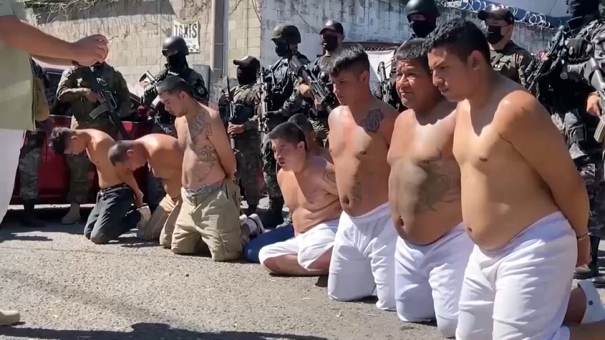 Ocho detenidos de la Mara Salvatrucha en El Salvador