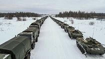 Militärfahrzeuge in Russland: Moskau schickt Unterstützung nach Kasachstan